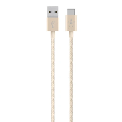 CABLE,PREMIUM,USB-C/USB-A MIX METALIC,4',GOLD