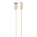 CABLE,PREMIUM,USB-C/USB-A MIX METALIC,4',GOLD-F2CU060bt04-GLD-sm