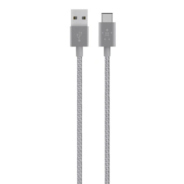 CABLE,PREMIUM,USB-C/USB-A MIX METALIC,4',GRAY-F2CU060bt04-GRY