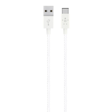 CABLE,PREMIUM,USB-C/USB-A MIX METALIC,4',WHITE-F2CU060bt04-WHT