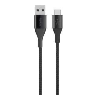 DURATEK CHARGE CABLE, USB-C TO USB-A,4 ,BLACK