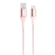 DURATEK CHARGE CABLE, USB-C TO USB-A,4 ,GOLD-F2CU059bt04-GLD-sm