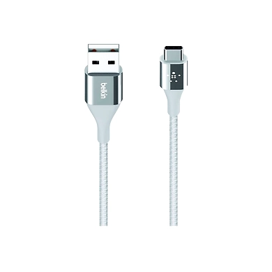 DURATEK CHARGE CABLE, USB-C TO USB-A,4 ,SILVER-F2CU059bt04-SLV