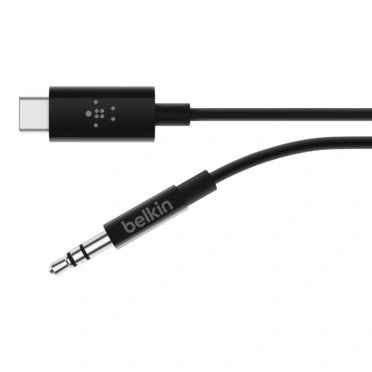 USB-C TO 3.5 MM AUDIO CABLE, 3', BLK-F7U079bt03-BLK