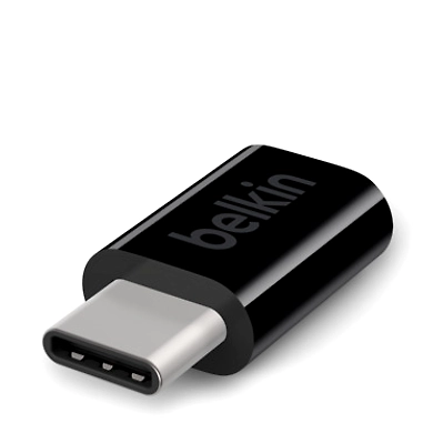 USB-C TO MICRO USB ADAPTER,BLACK-F2CU058btBLK