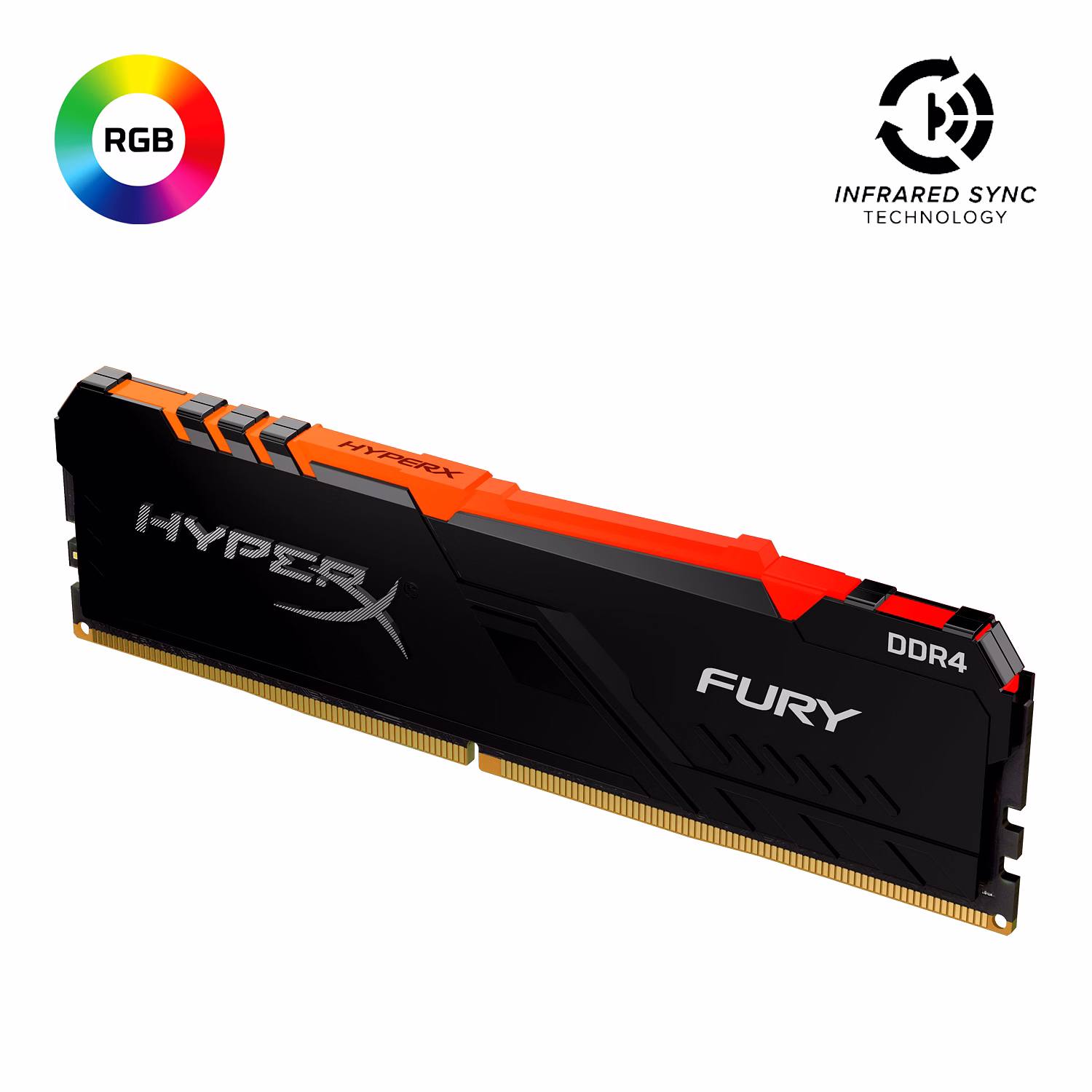 HyperX 16GB 2400MHz DDR4 CL15 DIMM HyperX FURY RGB image 2