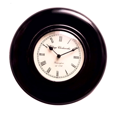 Black Wooden Wall Clock-MA007