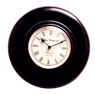 Black Wooden Wall Clock