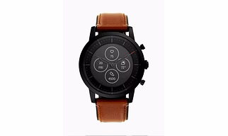 Discover Elegance and Functionality: Smart Watch with Camel Leather Brown Strap