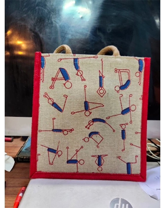 Juco With Print And Colored Jute-Merchentus-442