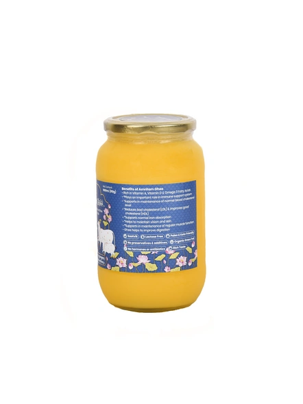 Amritam A2 Desi Cows Ghee 1 litre - OUT OF STOCK-Blue-1