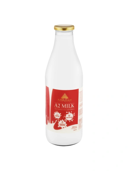 A2 Amritam - Herb Fed Raw Milk (Deliveries in Delhi &amp; Gurgoan only)-AHM-1month
