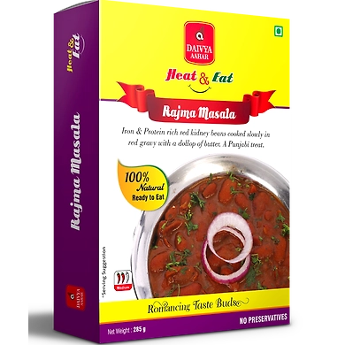 DAIVYA AAHAR'S HEAT &amp; EAT-RAJMA MASALA 285GM(MRP-110)-D11RG04D03RAJ001