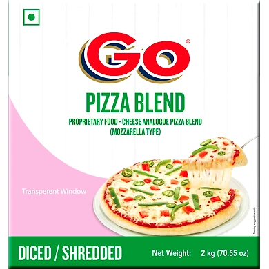 GO CHEESE BLEND MOZZARELLA DICED 2KG-P04IP17G08BLE001