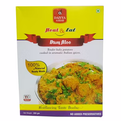DAIVYA AAHAR'S HEAT &amp; EAT-DUM ALOO 285GMS-(MRP 110)-D11RG04D03DUM001