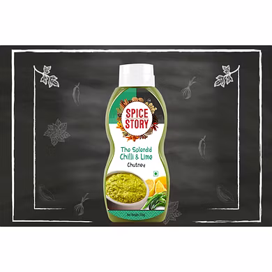 SPICE STORY-SPLENDID CHILLI &amp; LIME CHUTNEY 250GM-G24RC10S66SPL001