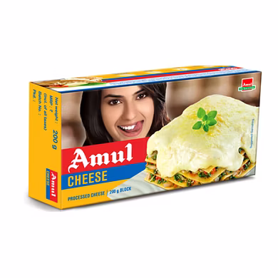AMUL-PROCESSED CHEESE BLOCK 200GM-G07IP17A02CHE004