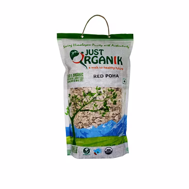 JUST ORGANIK RED RICE POHA 500G-1