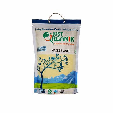 JUST ORGANIK MAIZE FLOUR 500G-T15RF07J09MAI001