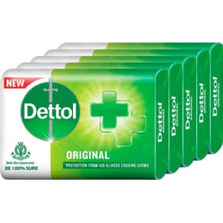 Dettol Original Soap (625 gm, Pack of 4 + 1)