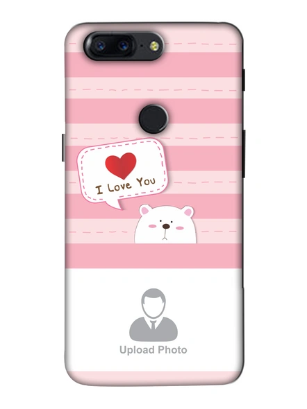 3D Cute Puppy Saying I Love You Personalized Mobile Back Cover for Oneplus-OnePlus-5T-lOVE00330