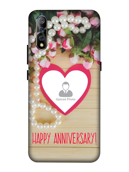 3D Happy Anniversary Personalized Mobile Back Cover for Vivo-VIVO-S1-Ann00139