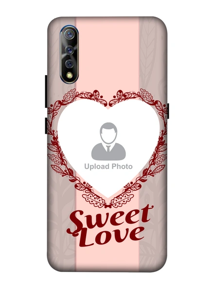 3D Elegent Heart Personalized Mobile Back Cover for Vivo-VIVO-S1-love00570