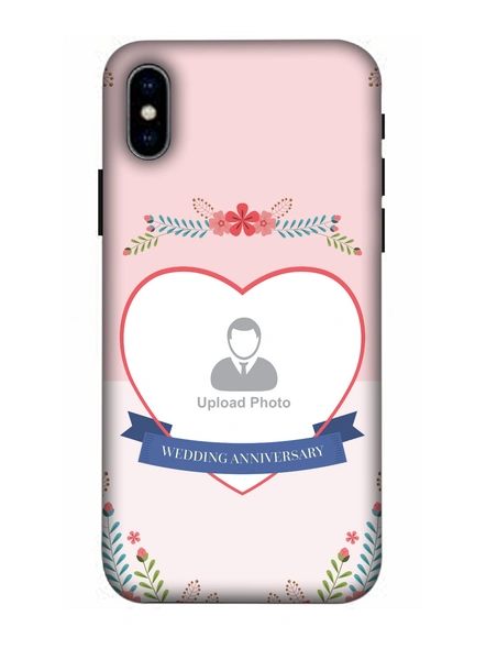 3D Happy Wedding Anniversary Personalized Mobile Back Cover For Apple iPhone-Apple-iPhone-X-0480