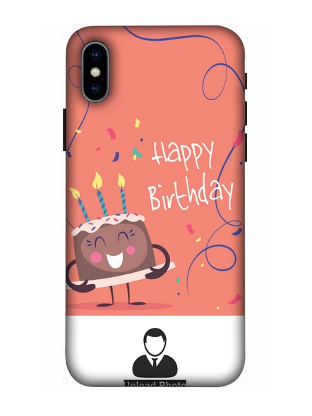 3D happy Birthday Cake Personalized Back Cover for Apple iPhone-Apple-iPhone-X-0194