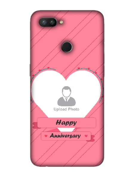 3D Happy Anniversary Heart Theme Personalized Mobile Back Cover for OPPO-REALME-2-Pro--05119