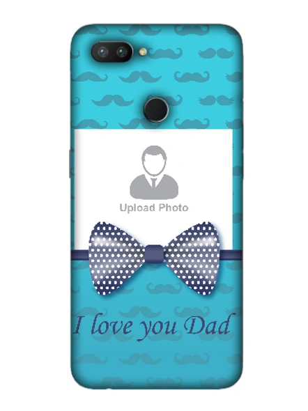 3D Beautiful Bow Mustache Background Mobile Back Cover for OPPO-REALME-2-Pro--02138