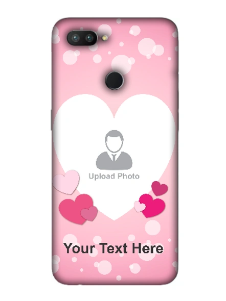 3D Light Hearts backgroun Personaised Mobile Back Cover for OPPO-REALME-2-Pro--04145