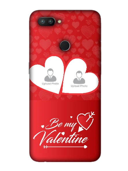 3D Couple Hearts Be My Valentines Customised Mobile Back Cover for OPPO-REALME-2-Pro--01148