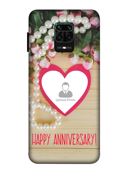 3D Happy Anniversary Personalized Mobile Back Cover for Xiaomi-Redmi-Note-9-P-01153