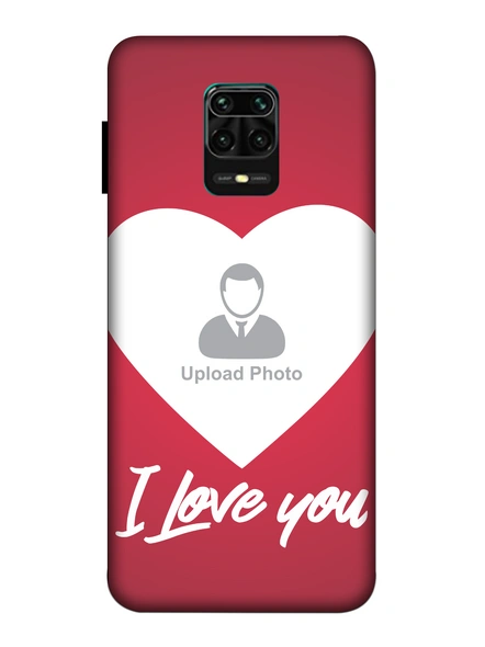 3D I Love You Customised Mobile Back Cover for Xiaomi-Redmi-Note-9-P-01180