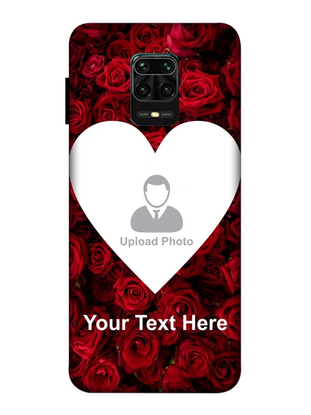 3D Beautiful Roses background Personalized Mobile Back Cover forXiaomi-Redmi-Note-9-P-06185