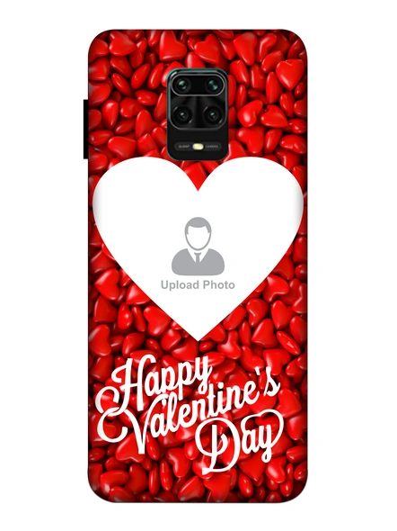 3D Heart Candies Valentines Mobile Back Cover for Xiaomi-Redmi-Note-9-P-04189