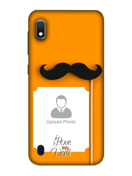 3D Mustache Father's Day Celebration Customised Mobile Back Cover for Samsung-SAMSUNG-A10--05217