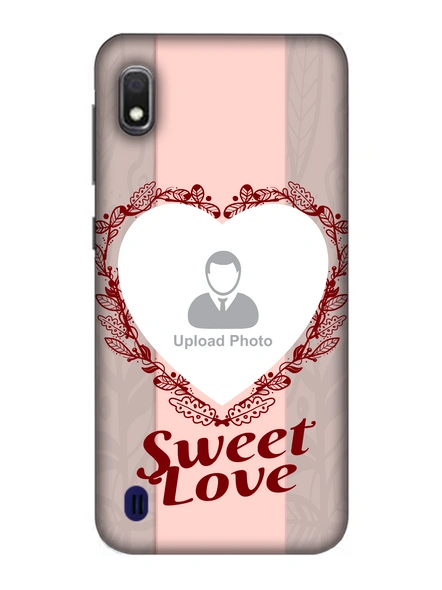 3D Elegent Heart Personalized Mobile Back Cover for Samsung-SAMSUNG-A10--05222