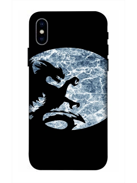 Apple iPhone3D Designer Dragon in the Night Printed Mobile Cover-AppleiPhoneX-MOB002970