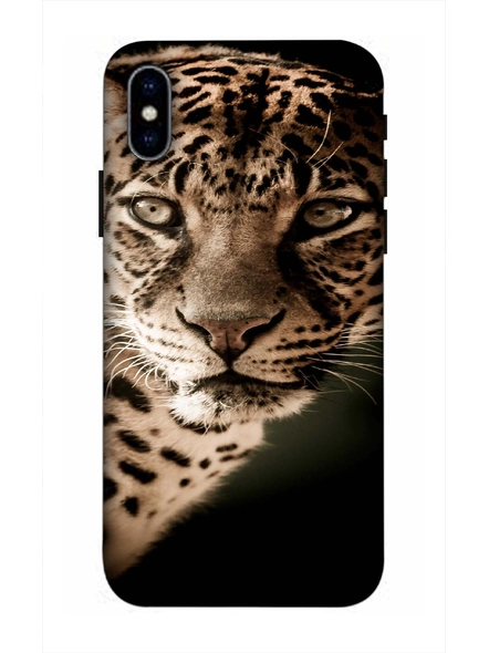Apple iPhone3D Designer Leopard Face Printed Mobile Cover-AppleiPhoneX-MOB002994