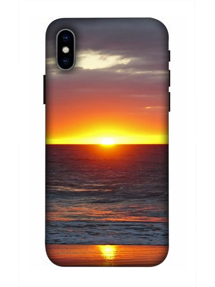 Apple iPhone3D Designer Sea View Sun Set Printed Mobile Cover-AppleiPhoneX-MOB003039