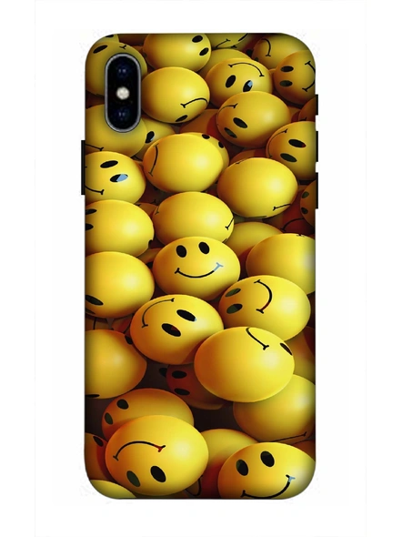 Apple iPhone3D Designer Smilies Balls Printed Mobile Cover-AppleiPhoneX-MOB003051