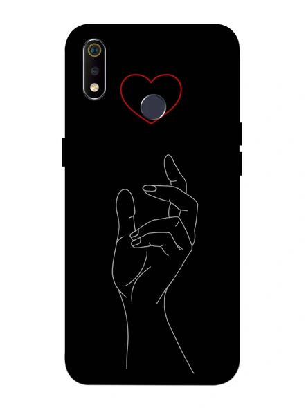 Oppo 3D Designer Caching Heart Printed  Mobile Cover-Realme3i-MOB002960