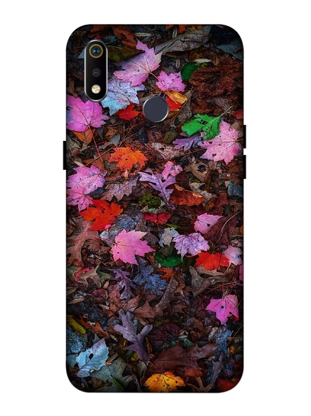 Oppo 3D Designer Colorful Leaves Printed  Mobile Cover-Realme3i-MOB002966