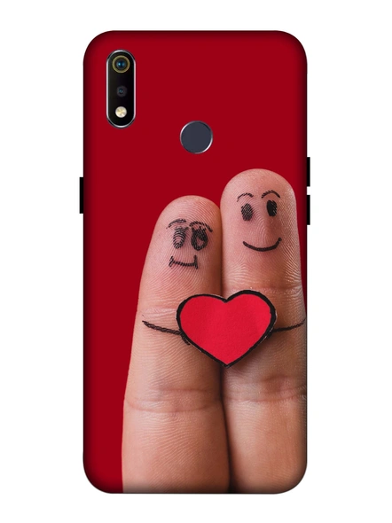 Oppo 3D Designer Love Emojies on Finger Printed  Mobile Cover-Realme3i-MOB003051