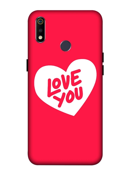 Oppo 3D Designer Love You Hearts Printed  Mobile Cover-Realme3i-MOB003056
