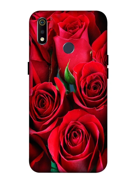 Oppo 3D Designer Red Roses Printed  Mobile Cover-Realme3i-MOB003083