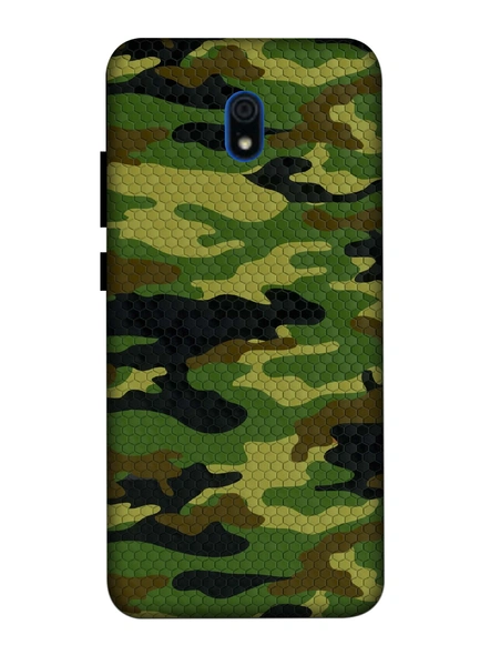 Xiaomi 3D Designer Army Pattern Printed Mobile Cover-Redmi8A-MOB002686