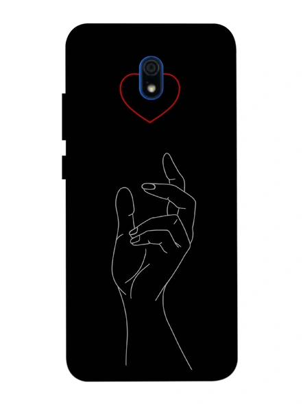 Xiaomi 3D Designer Caching Heart Printed Mobile Cover-Redmi8A-MOB002960